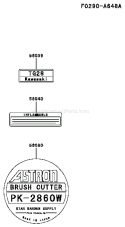 Page H Diagram and Parts List for TG028D FD04 Kawasaki Engine