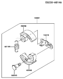 Page I Diagram and Parts List for TG028D FD04 Kawasaki Engine