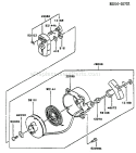 Page K Diagram and Parts List for TG033D AS00 Kawasaki Engine