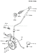 Page F Diagram and Parts List for TG033D AS00 Kawasaki Engine
