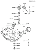 Page G Diagram and Parts List for TG033D AS00 Kawasaki Engine