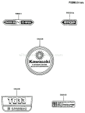 Page H Diagram and Parts List for TG033D AS00 Kawasaki Engine