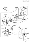 Page B Diagram and Parts List for TH023V AC55 Kawasaki Engine