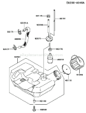 Page F Diagram and Parts List for TH026D AD06 Kawasaki Engine