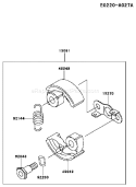 Page H Diagram and Parts List for TH026D AD06 Kawasaki Engine