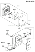 Part Location Diagram of 11010-2530 Kawasaki Cap-Air Filter
