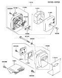 Page A Diagram and Parts List for TH034D AD05 Kawasaki Engine