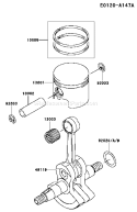 Page I Diagram and Parts List for TH034D AD09 Kawasaki Engine