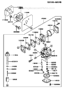 Page B Diagram and Parts List for TH043D BC04 Kawasaki Engine