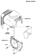 Page D Diagram and Parts List for TH043D CJ80 Kawasaki Engine