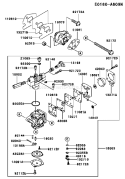 Page B Diagram and Parts List for TJ027D AS50 Kawasaki Engine