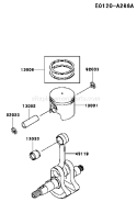Page I Diagram and Parts List for TJ027D AT75 Kawasaki Engine