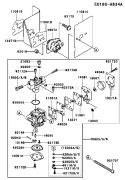 Page B Diagram and Parts List for TJ027D BC57 Kawasaki Engine