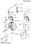 Page E Diagram and Parts List for TJ027D BC57 Kawasaki Engine