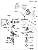 Page B Diagram and Parts List for TJ027E AF00 Kawasaki Engine