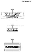 Part Location Diagram of 11010-4319 Kawasaki Label-Brand