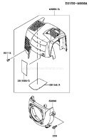 Page C Diagram and Parts List for TJ027E DF00 Kawasaki Engine