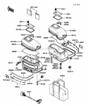 Accessory (Side Bag) Diagram and Parts List for ZG1200-B5  Kawasaki 