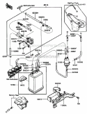 Canister Diagram and Parts List for ZG1200-B5  Kawasaki 
