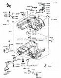 Crankcase Diagram and Parts List for ZG1200-B5  Kawasaki 