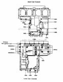 Crankcase Bolt Pattern Diagram and Parts List for ZG1200-B5  Kawasaki 