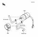 Fuel Pump Diagram and Parts List for ZG1200-B5  Kawasaki 