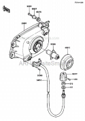 Head Lamp Diagram and Parts List for ZG1200-B5  Kawasaki 