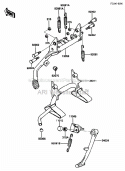 Stand Diagram and Parts List for ZG1200-B5  Kawasaki 