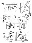Turn Signal Diagram and Parts List for ZG1200-B5  Kawasaki 