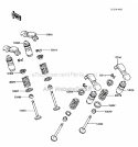 Part Location Diagram of 49078-1073 Kawasaki Spring-Engine Valve