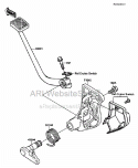 Brake Pedal Diagram and Parts List for ZG1200-B5  Kawasaki 