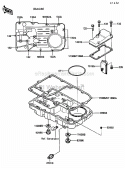 Breather BodyOil Pan Diagram and Parts List for ZG1200-B5  Kawasaki 