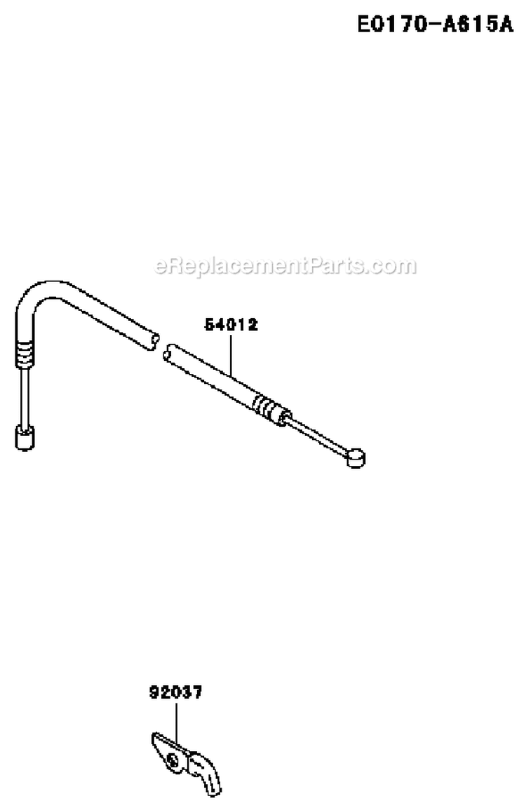 Page C Diagram and Parts List for TD040J AC63 Kawasaki Engine