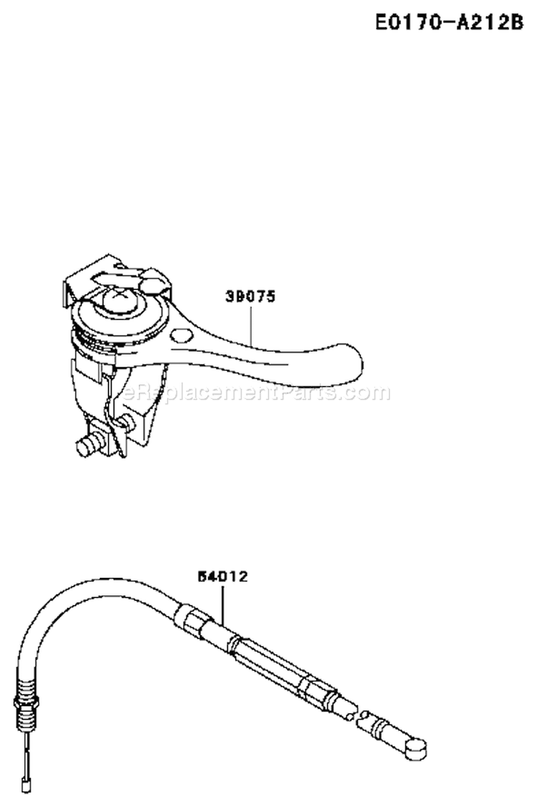 Page C Diagram and Parts List for TF022D BF73 Kawasaki Engine