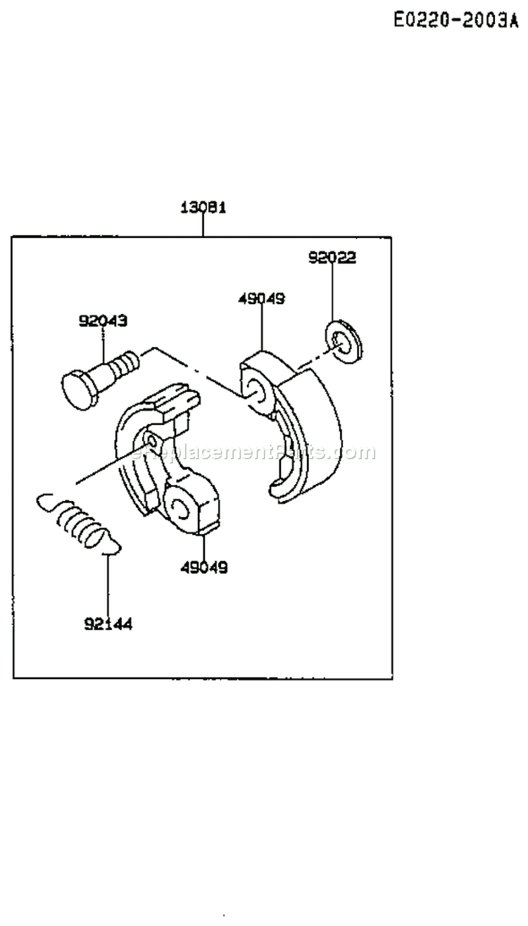 Page I Diagram and Parts List for TG028D AD04 Kawasaki Engine