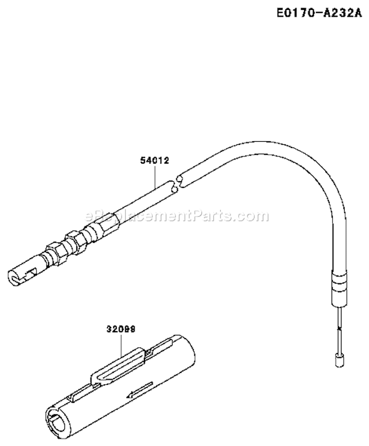 Page C Diagram and Parts List for TH034D AC57 Kawasaki Engine