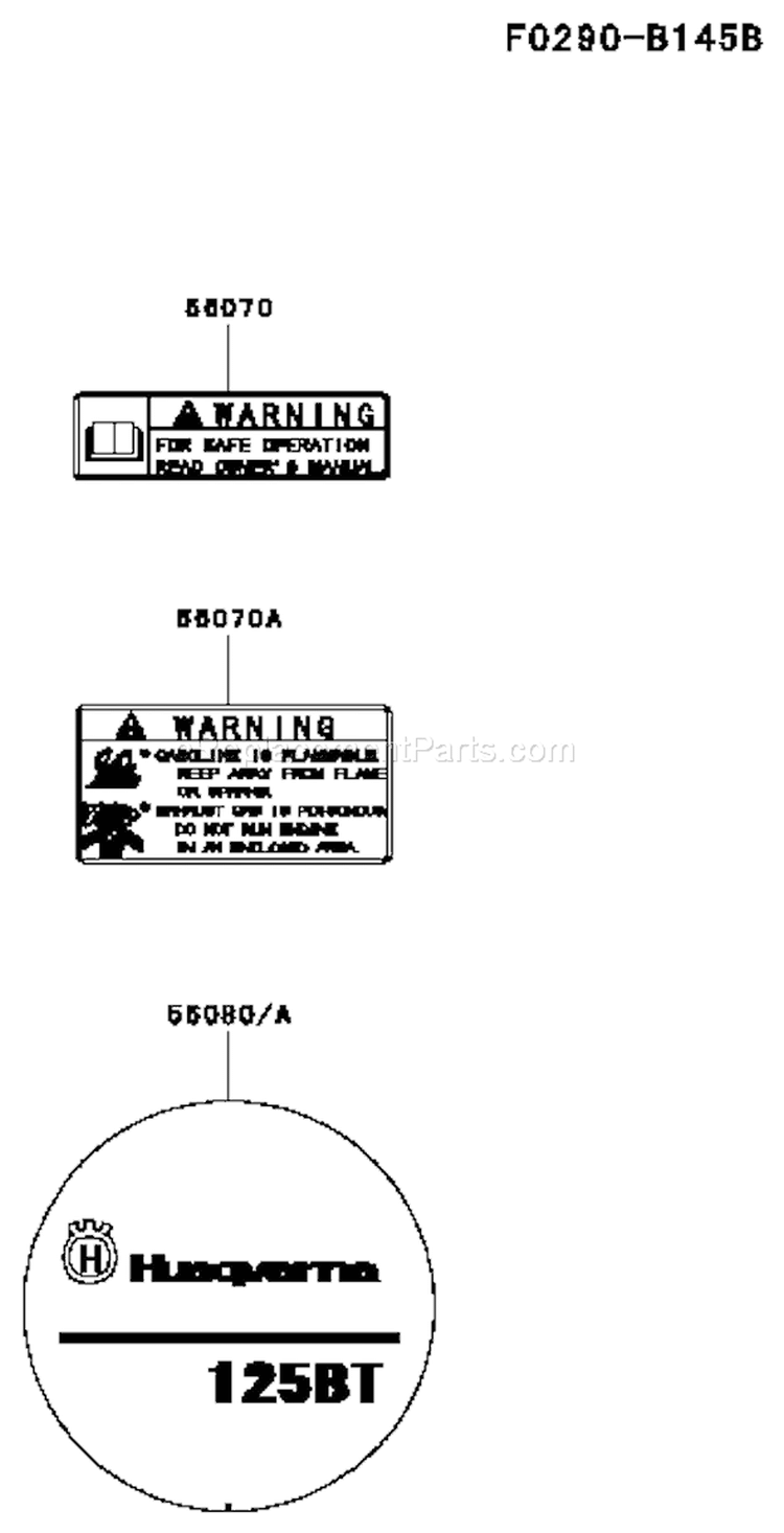 Page G Diagram and Parts List for TJ027D AC55 Kawasaki Engine