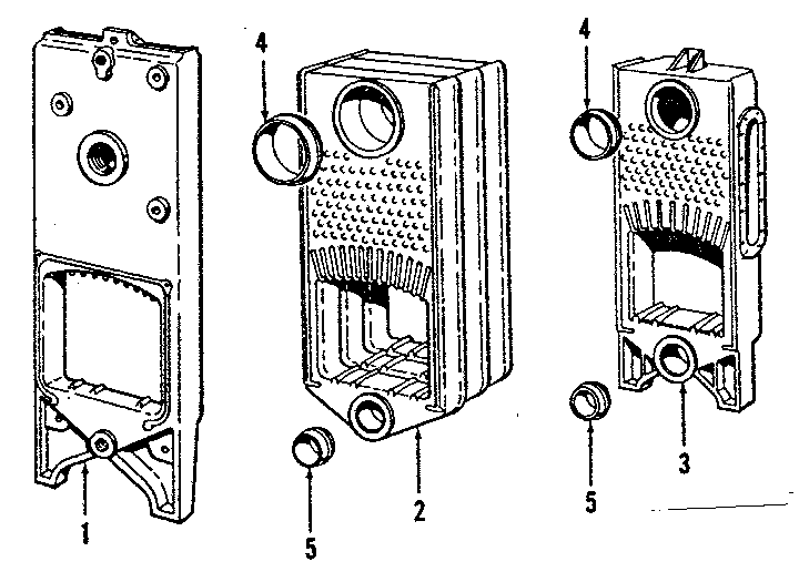 Gas fired boiler sections Diagram and Parts List for 229104  Kenmore Water Heater