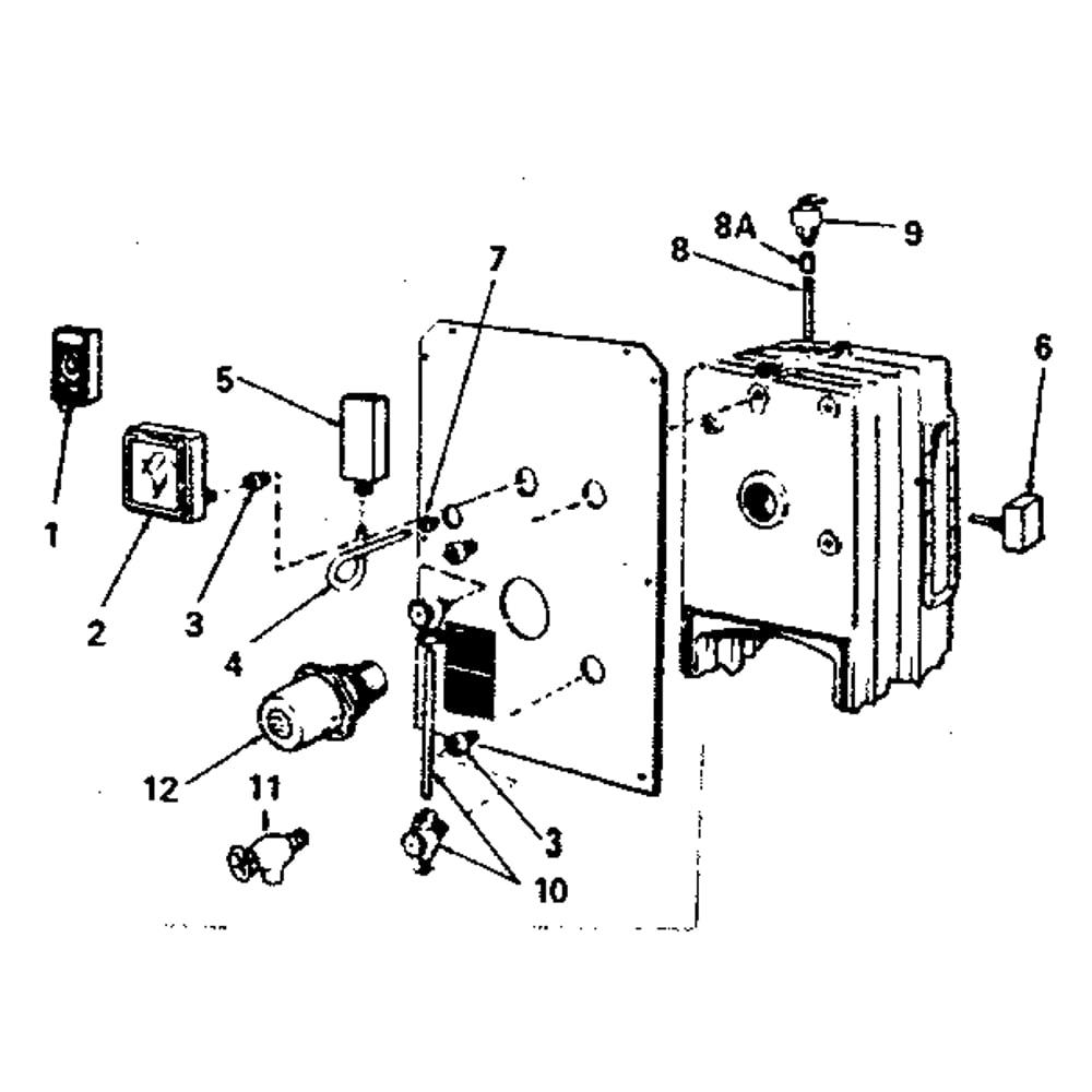 Control And Gauge Installation (Steam) Diagram and Parts List for 229962352  Kenmore Water Heater