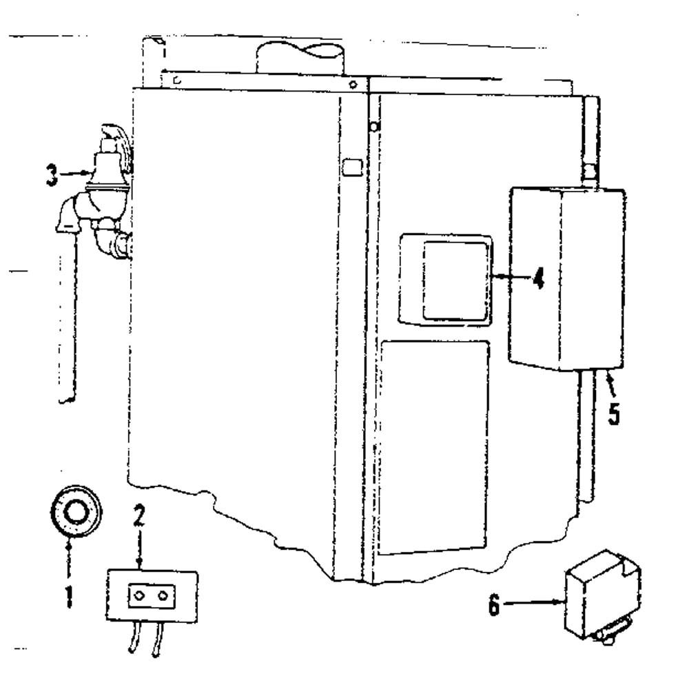 Boiler Controls Diagram and Parts List for 229142  Kenmore Water Heater
