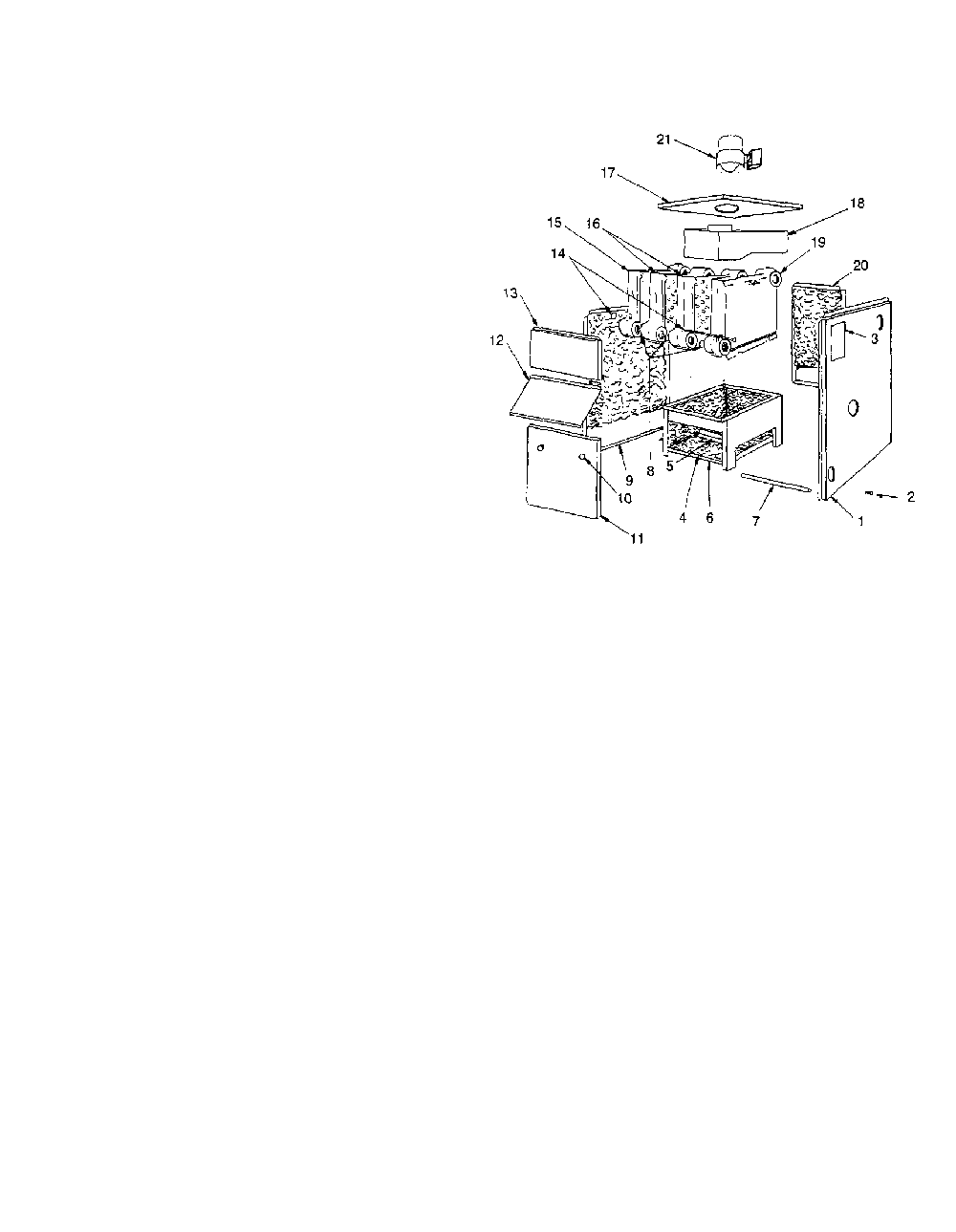 Jacket-section/base parts Diagram and Parts List for 229960171  Kenmore Water Heater