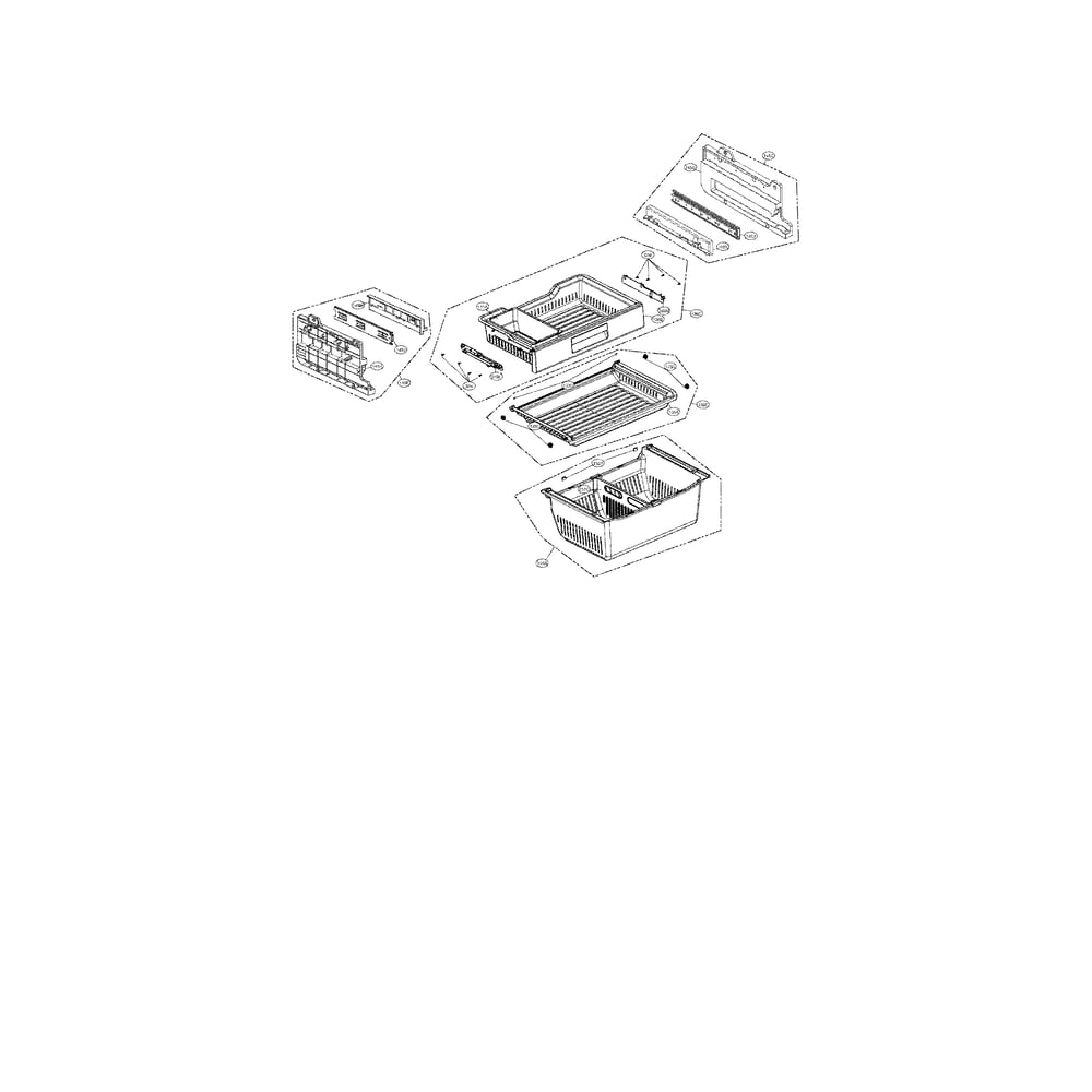 Freezer Parts Diagram and Parts List for 79572043111  Kenmore Refrigerator