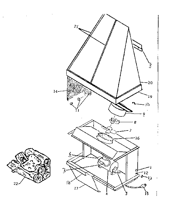 Replacement parts Diagram and Parts List for 279411440  Kenmore Air Conditioner
