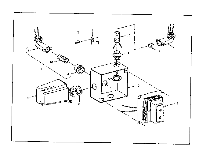 Wiring harness assembly Diagram and Parts List for 610742060  Kenmore Furnace