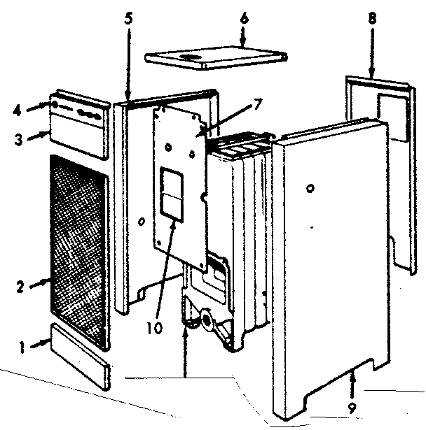Jacket parts Diagram and Parts List for 22996155  Kenmore Water Heater