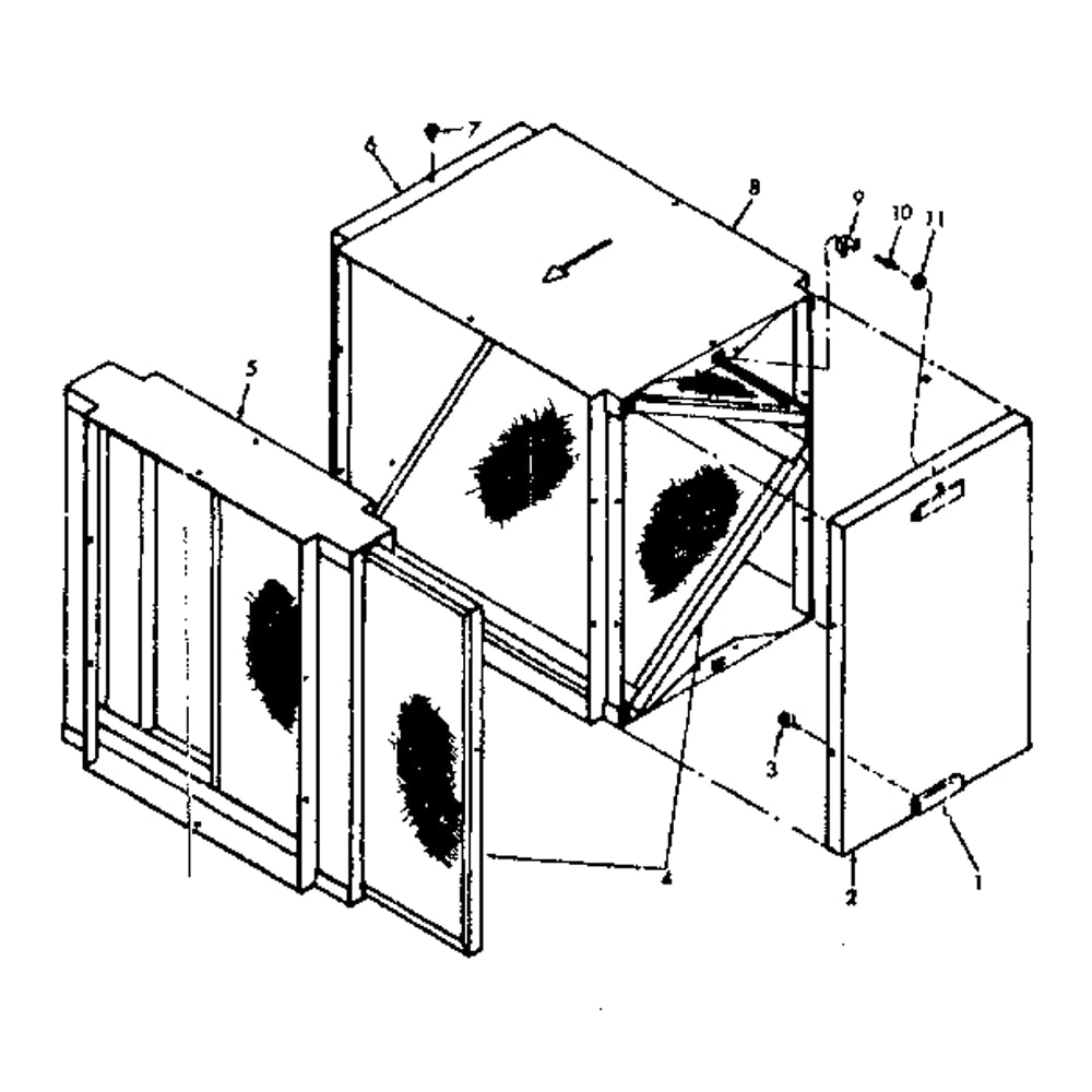 Repair Parts Diagram and Parts List for 867777832  Kenmore Furnace