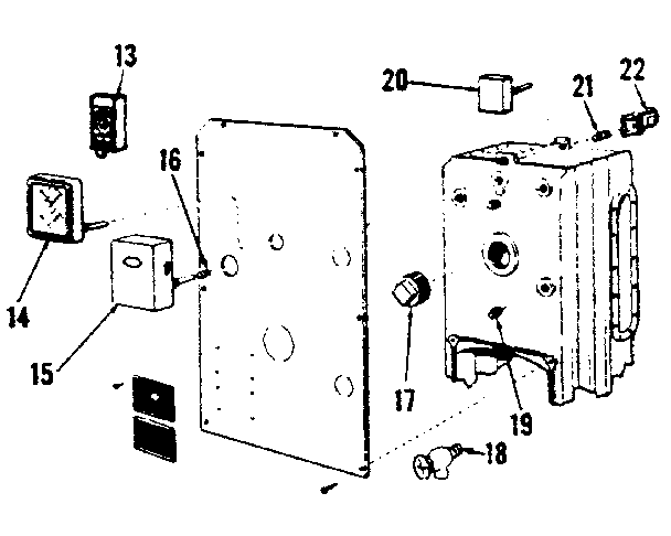 Boiler controls (water) Diagram and Parts List for 22996234  Kenmore Water Heater