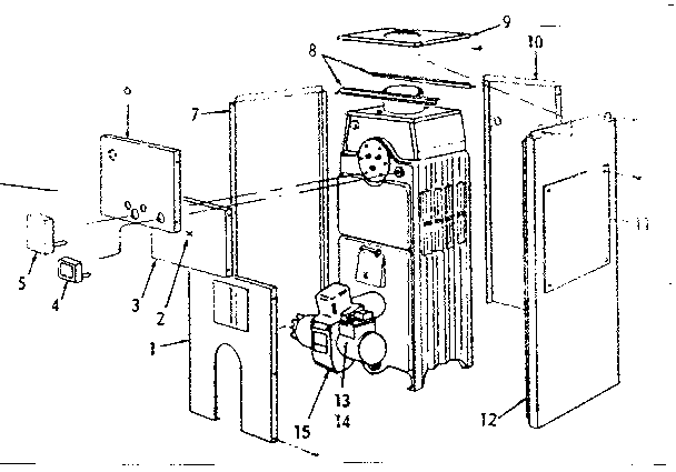 Boiler jackets Diagram and Parts List for 22994135  Kenmore Water Heater