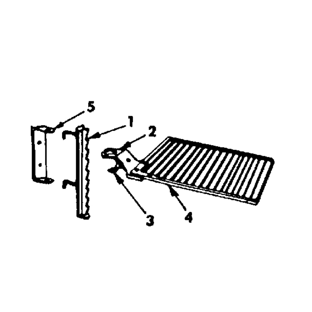Cast Iron Barbecue Grid Diagram and Parts List for 14384540  Kenmore Fireplace & Insert