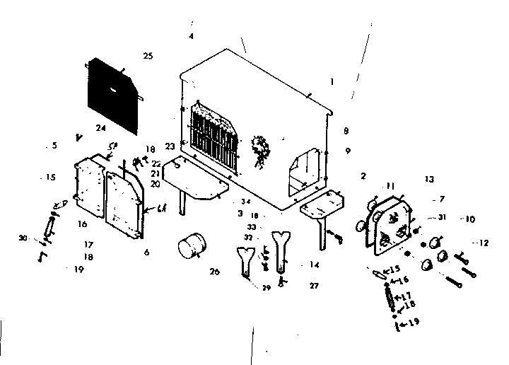 Replacement parts Diagram and Parts List for 311841560  Kenmore Air Conditioner